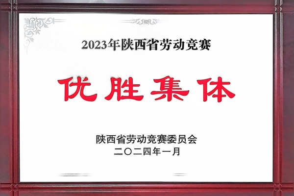 2024年1月，公司榮獲陜西省勞動競賽優勝集體.jpg